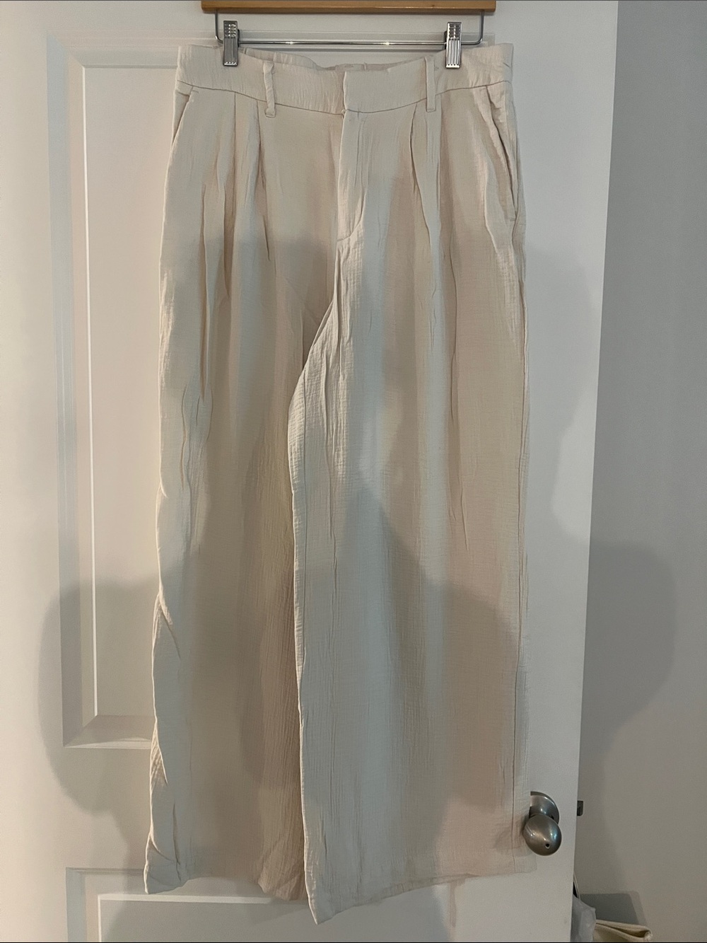 Target a new day Cream Wide-Leg Pleated Maxi Skirt